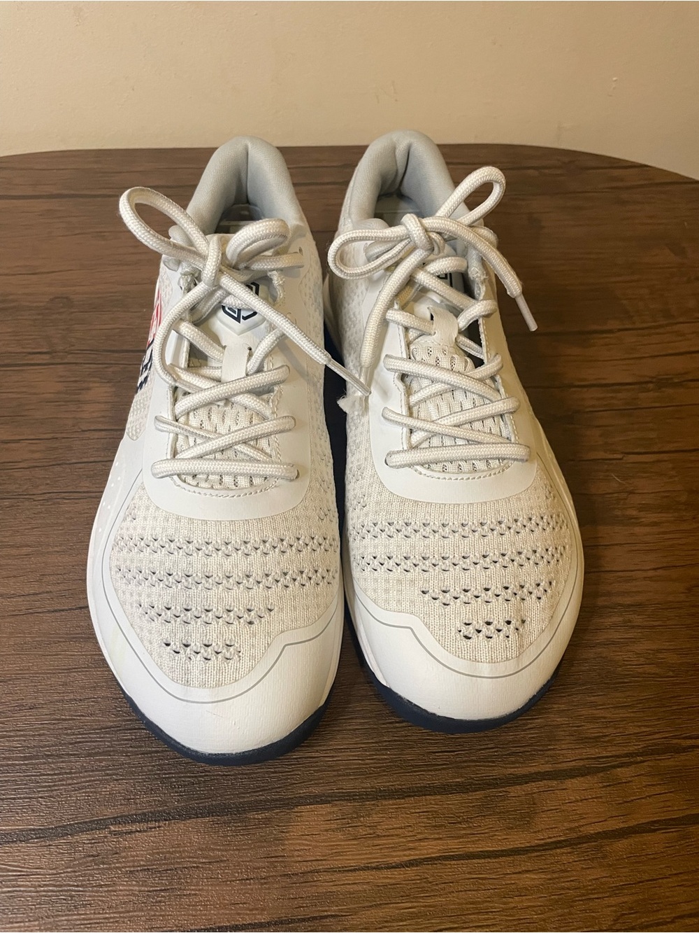 Born Primitive Trainers Men's Athletic Lace-Up Sneakers in Off-White and Navy